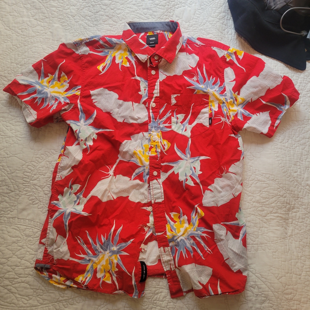Vans Red Floral Shirt
